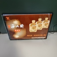 Caja de Luz LED Rectangular Ultra Delgada de Aluminio, Decorativa, para Colgar, Exhibición de Carteles Publicitarios, Alto Brillo, Resistente a la Intemperie