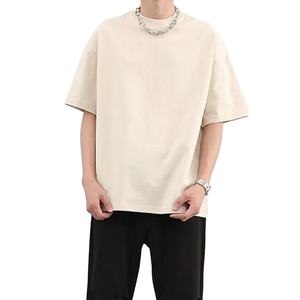 Camisetas baratas para hombre, camiseta económica con logotipo de impresión personalizado de la mejor tela, Camiseta holgada ligera en blanco liso de algodón para hombre - Product Image 4