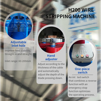 Machine à dénuder les câbles industriels H200 certifiée CE, dénudeur automatique de fils de rebut pour fils de cuivre de 60 à 200 mm, vente chaude