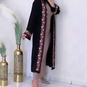 Abaya en satin de luxe sur mesure en gros, tailles petites pour femmes, style Dubaï, manches longues, anti-rides, soie de haute qualité, musulmanes - Product Image 2