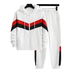 Survêtement d'hiver, mode sportive, ensemble deux pièces, homme, unisexe, survêtement d'entraînement chaud, logo personnalisé, vente en gros, fabricant OEM - Product Image 1