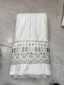 Tela de satén Dobby Malai bordada de calidad superior (SEDA/algodón) para trajes de boda, ropa de fiesta, ropa de diseñador, antiestática - Product Image 2