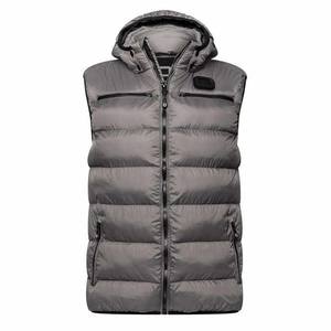 Vestes sans manches de style urbain pour hommes Gilet léger à capuche respirante Vêtements de travail d'extérieur d'hiver avec revêtement en toile - Product Image 1