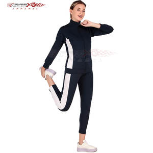 Haut à manches longues à la mode pour femmes et bas de jogging à la taille avec cordon de serrage survêtement respirant pour l'exercice d'hiver - Product Image 5