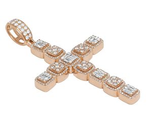 Custom VVS Moissanite Diamond Iced Out Personalized 925 <b>Silver</b> <b>Cross</b> Pendants For <b>Men</b> Women - Product Image 2