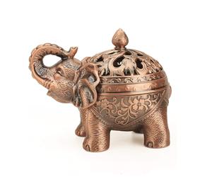 <b>Incense</b> Holder Stand Elephant Cone Coil <b>Incense</b> Burner Ash Catcher with Lid Aromatherapy Ornament Home Decoration - Product Image 1