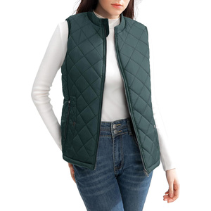 Gilet d'hiver unisexe épais et uni avec fermeture éclair, logo personnalisé, doublure en lin réversible, sans manches, long, avec capuche - Product Image 5