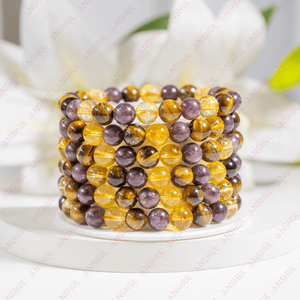 Bracelet en pierres précieuses naturelles pour la méditation, prix d'usine, meilleure qualité, réduction de la dépression, guérison par les cristaux. - Product Image 1