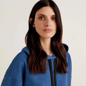 Women Oversized Long <b>Hoodie</b> Comfortable Loose Fit 100% Cotton <b>Velour</b> Casual Winter Wear - Product Image 5