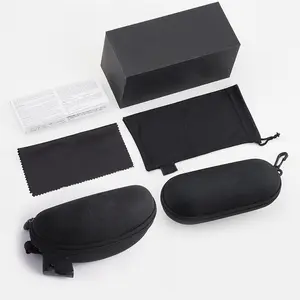 Oem/odm Support Sports Sunglasses Glasses Case Zipper Case Folding Carton Mirror Cloth Bag