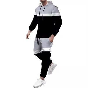 Chándal deportivo para hombre, cómodo, de alta calidad, 95% poliéster, 5% spandex, estampado en Color, conjuntos de chándal para hombre - Product Image 1