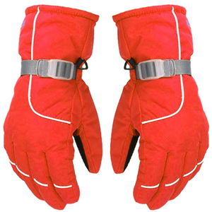 Anti-Skip Palm <b>Waterproof</b> Thermal Insulated Ski <b>Gloves</b> Outdoor Windproof Leather Drawstring Closure <b>Men's</b> High Quality Custom - Product Image 5