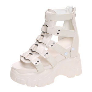 2025 nouveau Design <span class=keywords><strong>4</strong></span> couleurs sandale pour femmes Wedge 12 <span class=keywords><strong>cm</strong></span> sangle mode femmes <span class=keywords><strong>sandales</strong></span> - Product Image 5