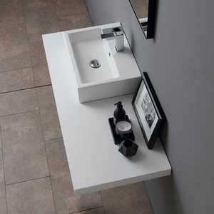 Lavabo rectangulaire à poser sur comptoir - Product Image 3