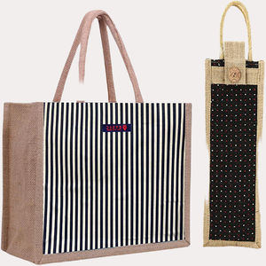 Producto de Venta caliente de alta calidad logotipo personalizado yute bolsa de compras bolsa de lona de algodón artículo personalizado estilo patrón carta promoción IND - Product Image 1