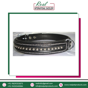 Top Grade Eco-friendly <b>Dog</b> Accessories <b>Waterproof</b> 100% Genuine Leather Made Pet Training Neck <b>Collar</b> Belt for <b>Dogs</b> - Product Image 3