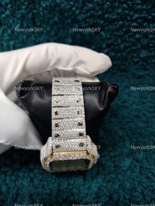 Designs personnalisables Montre en moissanite de luxe abordable Montre en moissanite Iced Out avec diamant pour hommes - Product Image 3