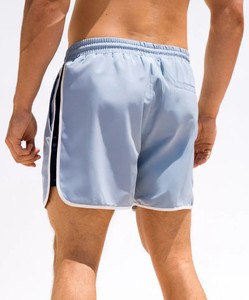 Pantalones cortos atléticos para hombre de alto rendimiento 100% algodón ligero Color sólido diseño de ajuste Regular para entrenamiento de verano baloncesto - Product Image 2