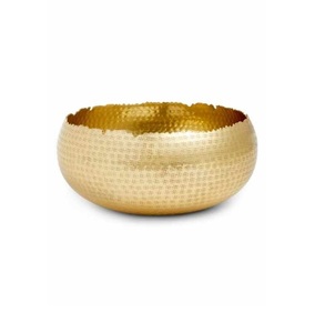 Traditional Indian brass serving bowl for festive occasions elegant centerpiece for home dining or party <b>table</b> decor - Product Image 1