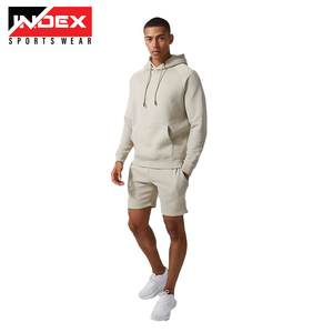 High Quality Mens Sweatsuit Jogger Set Sports Clothing Man <b>Plain</b> <b>Tracksuits</b> Custom Beaded Sweatpants and Zipper Hoodie Set Men - Product Image 4