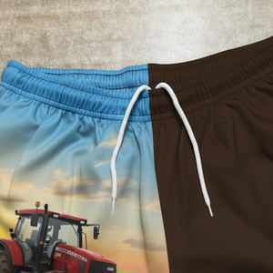 Design personalizado seu próprio unisex Rugby Footy Shorts Impressão de sublimação de duas cores Agricultura Footy Shorts para adultos - Product Image 3