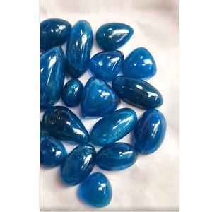 28 Uds apatita azul Natural 12mm-23mm cabujón ovalado de trillón de pera 221 Gms lote tamaño libre forma de mezcla piedras preciosas sueltas para joyería - Product Image 3