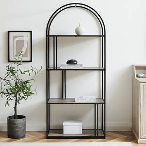 Large Modern Minimalist Three-Layer <b>Stainless</b> <b>Steel</b> Arch Display Shelf for Efficient Storage and Organization in Bathroom Space - Product Image 1