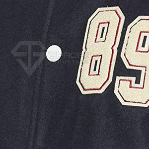 บริการ OEM ผู้ผลิตเสื้อแจ็คเก็ตเบสบอลปักลายคุณภาพสูงสำหรับฤดูหนาว พร้อมโลโก้ด้านหน้าและแขนหนังสำหรับผู้ชาย - Product Image 5