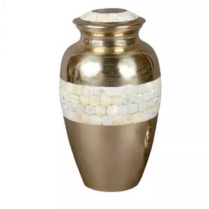 Impressionnant urne de crémation pour mémorial cendres humaines urne métal couleur argent Style européen aluminium cendres funéraires urne fournitures funéraires - Product Image 3