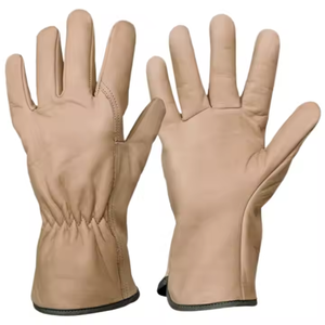 Gants de travail industriels de sécurité polyvalents en cuir pleine fleur de vachette de haute qualité, réglables, 11 oz, épais, robustes et longs - Product Image 3