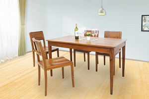 Juego de mesa de comedor de madera de teca moderno y elegante para restaurante y comedor - Product Image 6