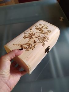 HANDMADE DESGIAN NATURAL <b>WOODEN</b> Premium Printed Home <b>Wooden</b> Tabletop <b>Spice</b> Box With Separate Compartments for <b>Spices</b> and - Product Image 4