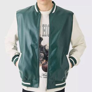 Chaqueta Varsity de Lona con Diseño OVO Western Mustangs 2025, Talla Grande, Chaqueta Bomber de Invierno Tejida, Cuello Alto, Bordado Frontal, Transpirable - Product Image 6
