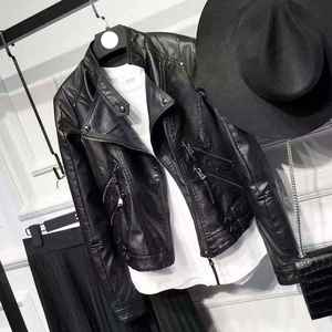 Vêtement de sport UNIQUE 2026 Veste en cuir de moto en peau de mouton véritable pour femme Vintage décontractée Réversible Imperméable Hiver - Product Image 5