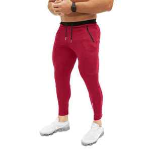 กางเกงกีฬาผ้าคอตตอนเข้ารูปสำหรับผู้ชายกางเกงวิ่งเข้ารูปสำหรับผู้ชายกางเกงวิ่งเข้ารูปแบบสั่งทำ100% โลโก้ - Product Image 1