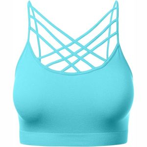 Haute qualité femmes grande taille soutien-gorge de sport boucle arrière Gym Yoga soutien-gorge bretelles réglables Push up vêtements actifs pour dames - Product Image 2