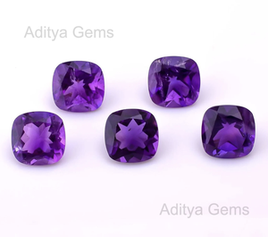 เบาะพลอยอเมทิสต์แอฟริกันธรรมชาติสีม่วง1มม. รับประกันคุณภาพจากผู้ผลิต - Product Image 2