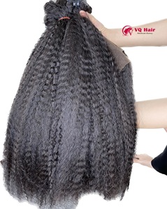 Extensions de cheveux de beauté à la mode chaudes pour les femmes 100% Remy cheveux humains vierges non transformés trame droite crépue Vietnam - Product Image 3