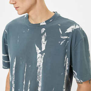 T-shirt en molleton léger et respirant pour homme, coupe oversize, style unique et tendance, manches courtes, décontracté – Grande Vente - Product Image 5