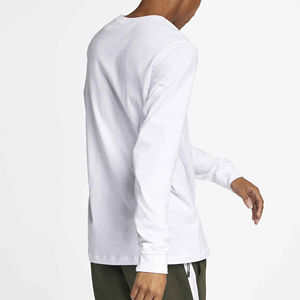 2025 Latest <b>Silk</b> Screen Printed Eco-Friendly O-Neck <b>Men</b> Women Custom Logo Long Sleeve Tee T-<b>Shirt</b> - Product Image 2