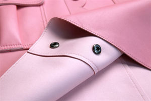 OEM ODM Supply Finish Genuine Leather Formal <b>Skirt</b> for <b>Women</b> with Button Closure Eco-Friendly Breathable <b>Pencil</b> <b>Skirt</b> - Product Image 5