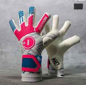 Guantes de portero de cuero Premium personalizables ajuste personalizado venta al por mayor fútbol látex agarre - Product Image 2