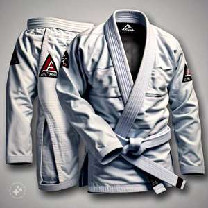 Usine en gros Logo personnalisé BJJ Gi Kimono compétition d'entraînement Jiu Jitsu uniforme 100% coton adultes - Product Image 1