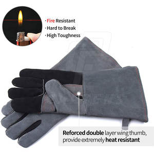 Vente en gros de gants de soudage résistants à la chaleur Gants de soudage de haute qualité Gants de soudage en cuir - Product Image 3