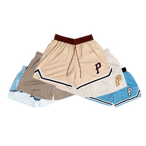 Pantalones cortos de malla deportivos de nailon y poliéster con etiqueta privada sólida personalizados para hombre, pantalones cortos Cargo de entrenamiento de verano de secado rápido - Product Image 6