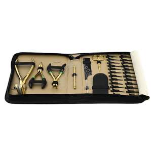 Kit de herramientas de extensión de cabello de alta demanda, cinta dorada en alicates, herramienta de bucle, removedor de microperlas y alicates de prensado, juegos de pinzas de peluquero y peine - Product Image 1