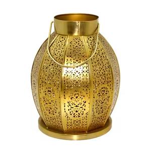 Luxury Style Moroccan Iron Lantern for Home <b>Decoration</b> Ramadan and Christmas Gold Colour <b>Tea</b> Light Holder - Product Image 1