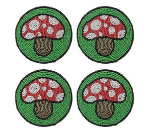 Tapis de boisson fait à la main à perles brodées Accent Home par MD Handicrafts - Product Image 2