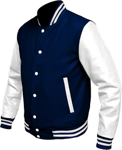 แจ็คเก็ตบอมเบอร์ผ้าแคนวาสคุณภาพสูงแบบใหม่ ระบายอากาศได้ดี สำหรับฤดูหนาว  โลโก้ด้านหน้า สีพื้น  ขายส่งเสื้อผ้าฤดูหนาวสำหรับผู้ชาย - Product Image 1