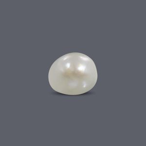 Perle de Basra 2,41 carats, perle d'eau douce naturelle blanche pour bijoux ou fabrication de bijoux, trou personnalisable - Product Image 2